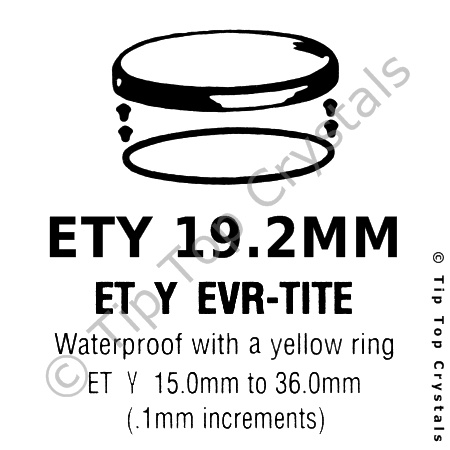 GS ETY 19.2mm Watch Crystal