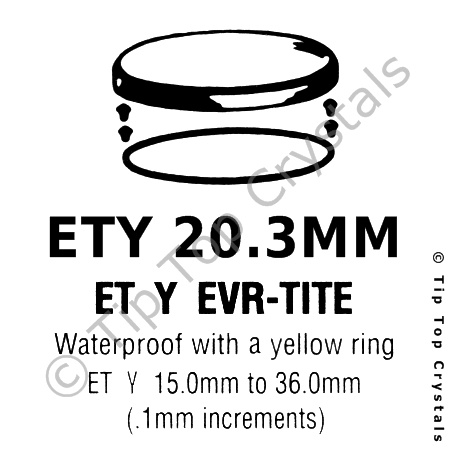GS ETY 20.3mm Watch Crystal