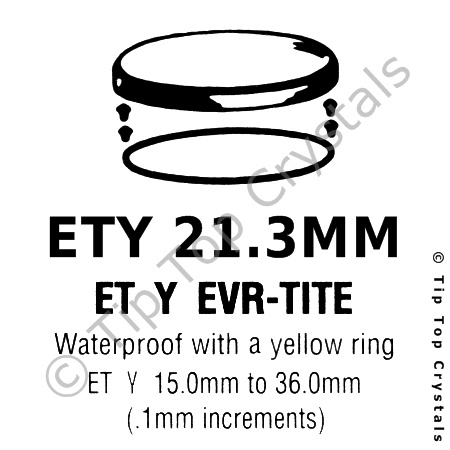 GS ETY 21.3mm Watch Crystal