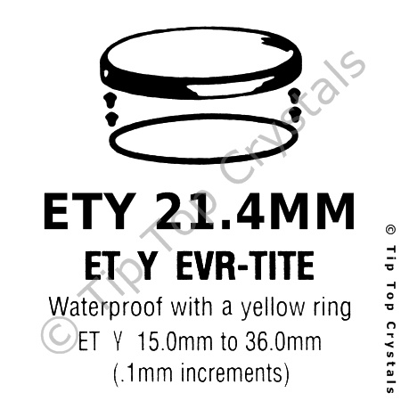 GS ETY 21.4mm Watch Crystal