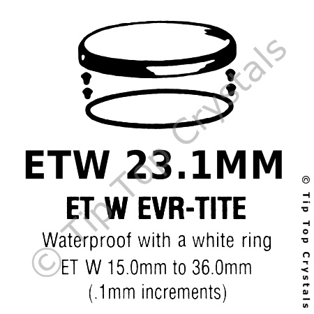 GS ETW 23.1mm Watch Crystal