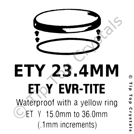 GS ETY 23.4mm Watch Crystal