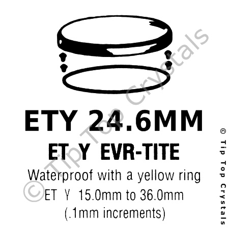GS ETY 24.6mm Watch Crystal