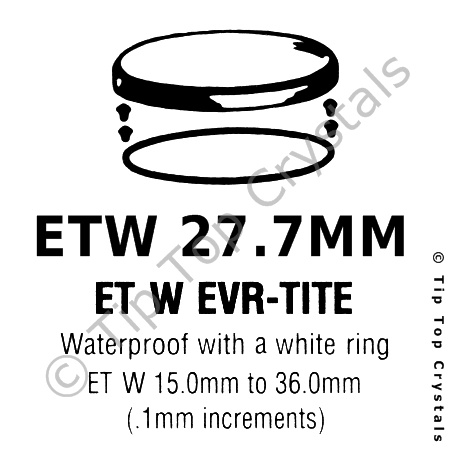 GS ETW 27.7mm Watch Crystal