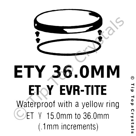 GS ETY 36.0mm Watch Crystal