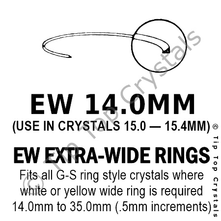 GS EW 14.0mm Extra-Wide Rings