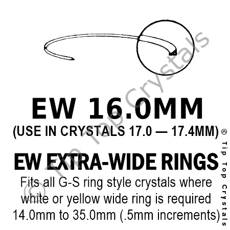 GS EW 16.0mm Extra-Wide Rings