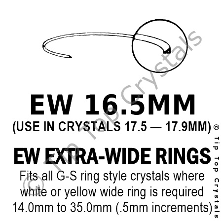 GS EW 16.5mm Extra-Wide Rings