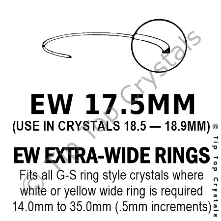GS EW 17.5mm Extra-Wide Rings