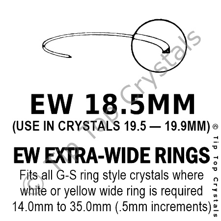 GS EW 18.5mm Extra-Wide Rings