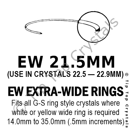 GS EW 21.5mm Extra-Wide Rings