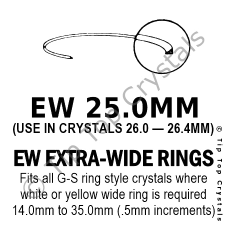 GS EW 25.0mm Extra-Wide Rings