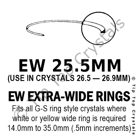 GS EW 25.5mm Extra-Wide Rings