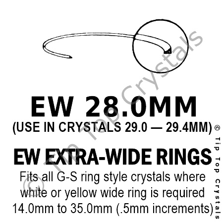 GS EW 28.0mm Extra-Wide Rings