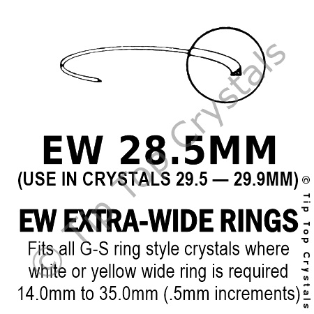 GS EW 28.5mm Extra-Wide Rings