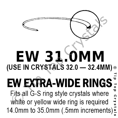 GS EW 31.0mm Extra-Wide Rings