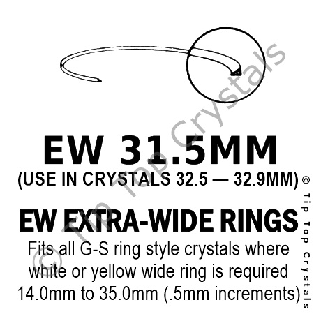 GS EW 31.5mm Extra-Wide Rings