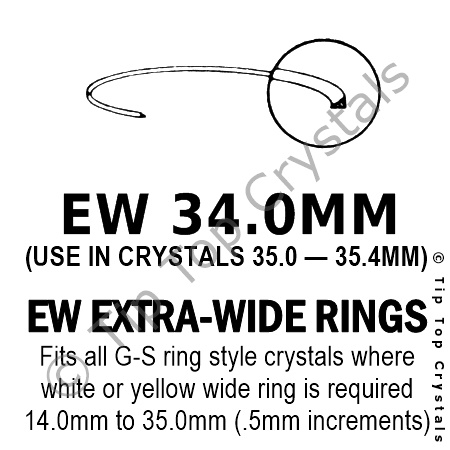 GS EW 34.0mm Extra-Wide Rings