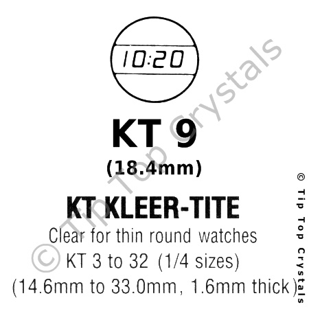 GS KT 9 Watch Crystal