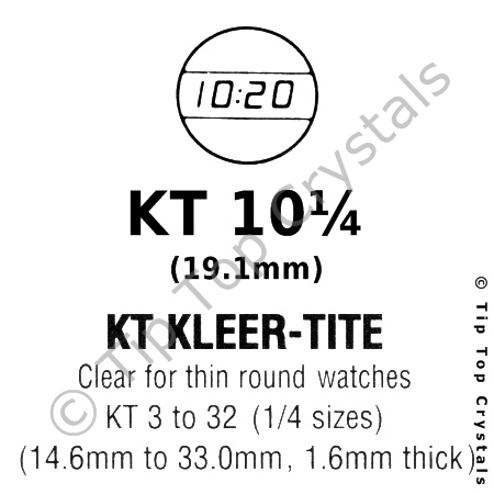 GS KT 10-1/4 Watch Crystal