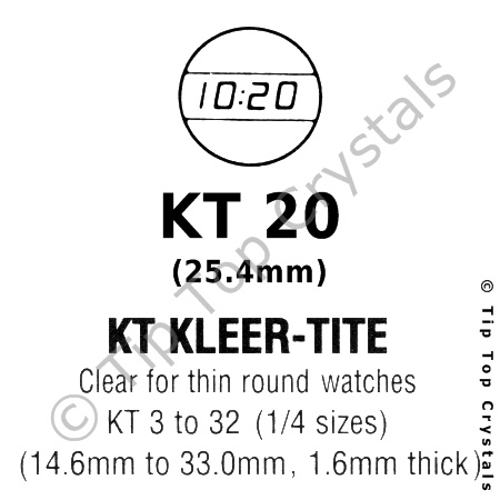 GS KT 20 Watch Crystal