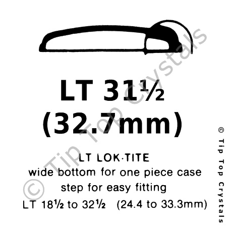 GS LT 31-1/2 Watch Crystal