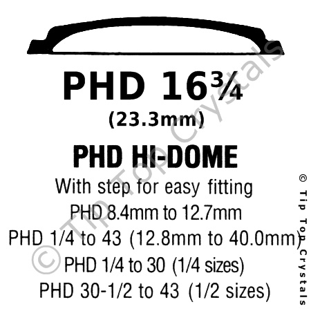 GS PHD 16-3/4 Watch Crystal