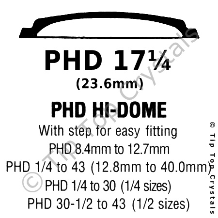 GS PHD 17-1/4 Watch Crystal