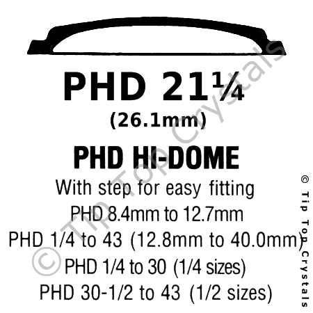 GS PHD 21-1/4 Watch Crystal