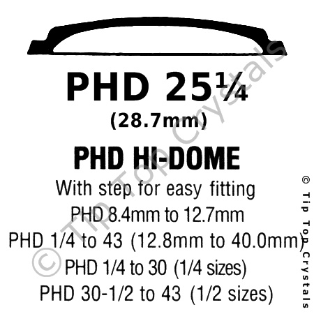 GS PHD 25-1/4 Watch Crystal
