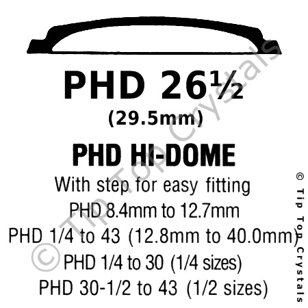 GS PHD 26-1/2 Watch Crystal