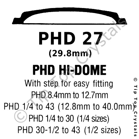 GS PHD 27 Watch Crystal