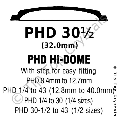 GS PHD 30-1/2 Watch Crystal