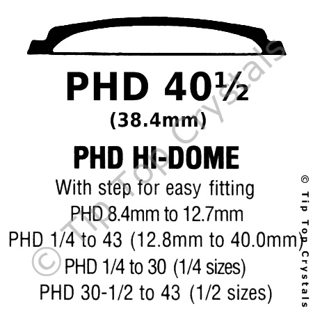 GS PHD 40-1/2 Watch Crystal