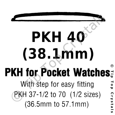 GS PKH 40 Watch Crystal - Click Image to Close