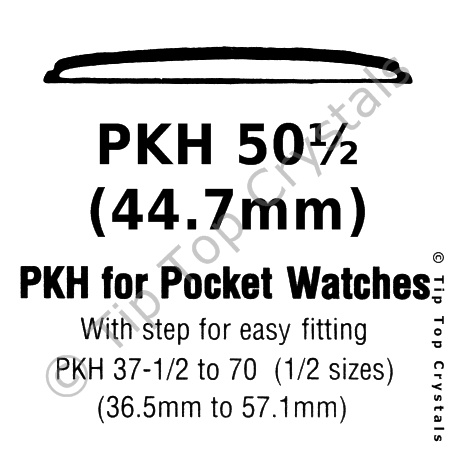 GS PKH 50-1/2 Watch Crystal - Click Image to Close