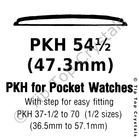 GS PKH 54-1/2 Watch Crystal