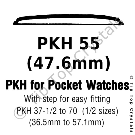 GS PKH 55 Watch Crystal - Click Image to Close