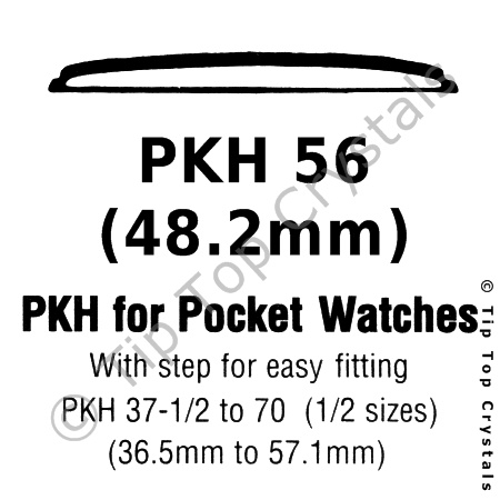 GS PKH 56 Watch Crystal - Click Image to Close