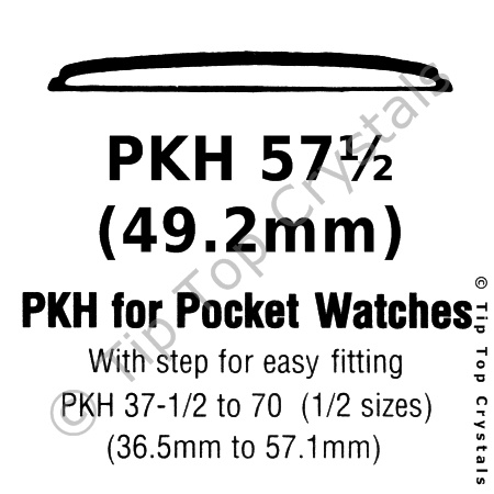 GS PKH 57-1/2 Watch Crystal - Click Image to Close