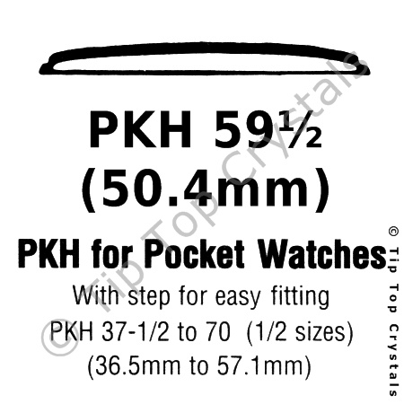 GS PKH 59-1/2 Watch Crystal - Click Image to Close