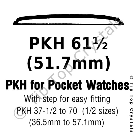 GS PKH 61-1/2 Watch Crystal - Click Image to Close