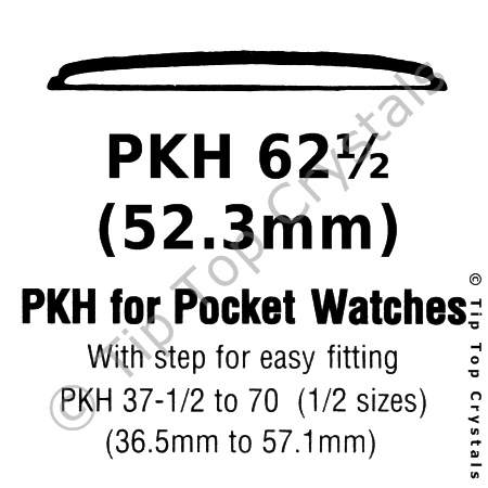 GS PKH 62-1/2 Watch Crystal - Click Image to Close