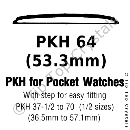 GS PKH 64 Watch Crystal - Click Image to Close