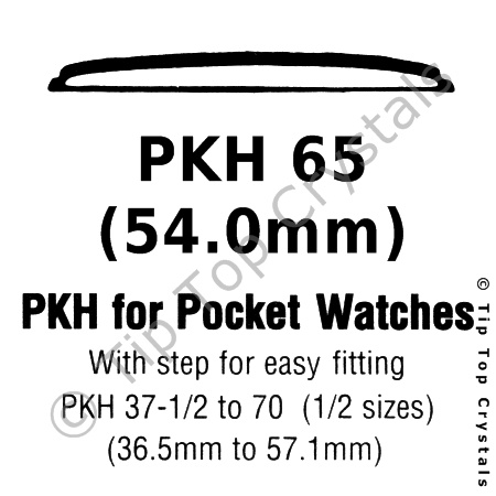 GS PKH 65 Watch Crystal - Click Image to Close