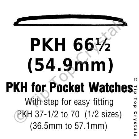 GS PKH 66-1/2 Watch Crystal - Click Image to Close
