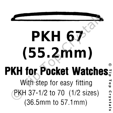 GS PKH 67 Watch Crystal - Click Image to Close
