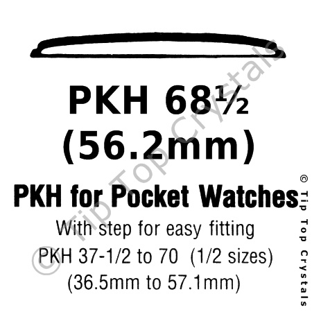 GS PKH 68-1/2 Watch Crystal - Click Image to Close
