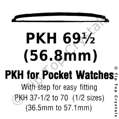 GS PKH 69-1/2 Watch Crystal - Click Image to Close