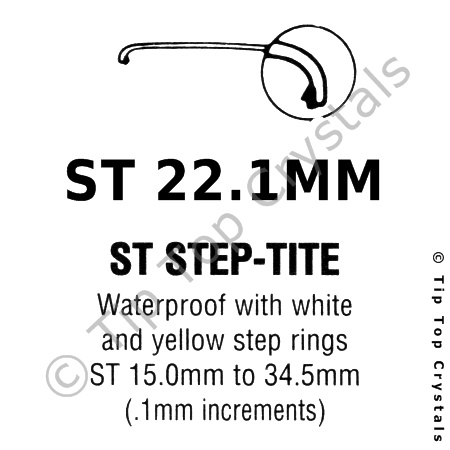 GS ST 22.1mm Watch Crystal - Click Image to Close